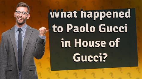 gucci umberto|what happened to paolo Gucci.